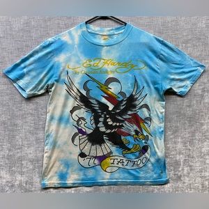 Vintage Ed Hardy By Christian Audigier Shirt Adult Large Eagle Tattoo Lightning